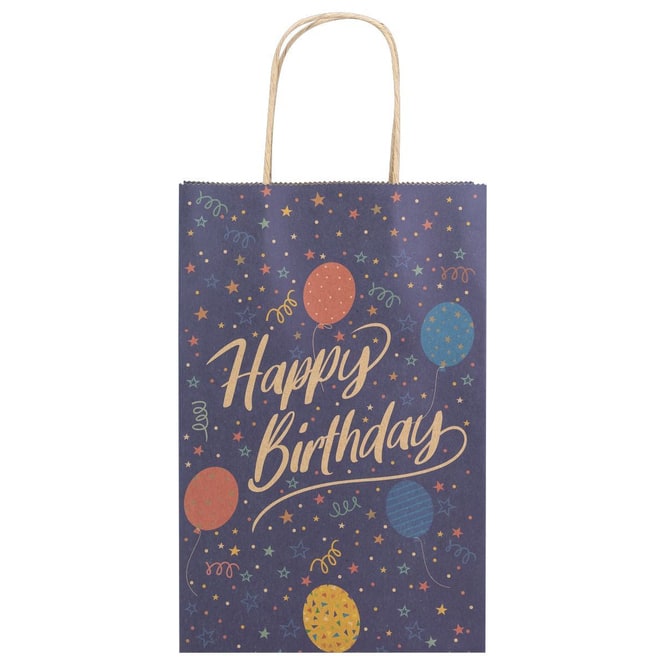 Geschenktasche - Happy Birthday - Ballons - Größe L