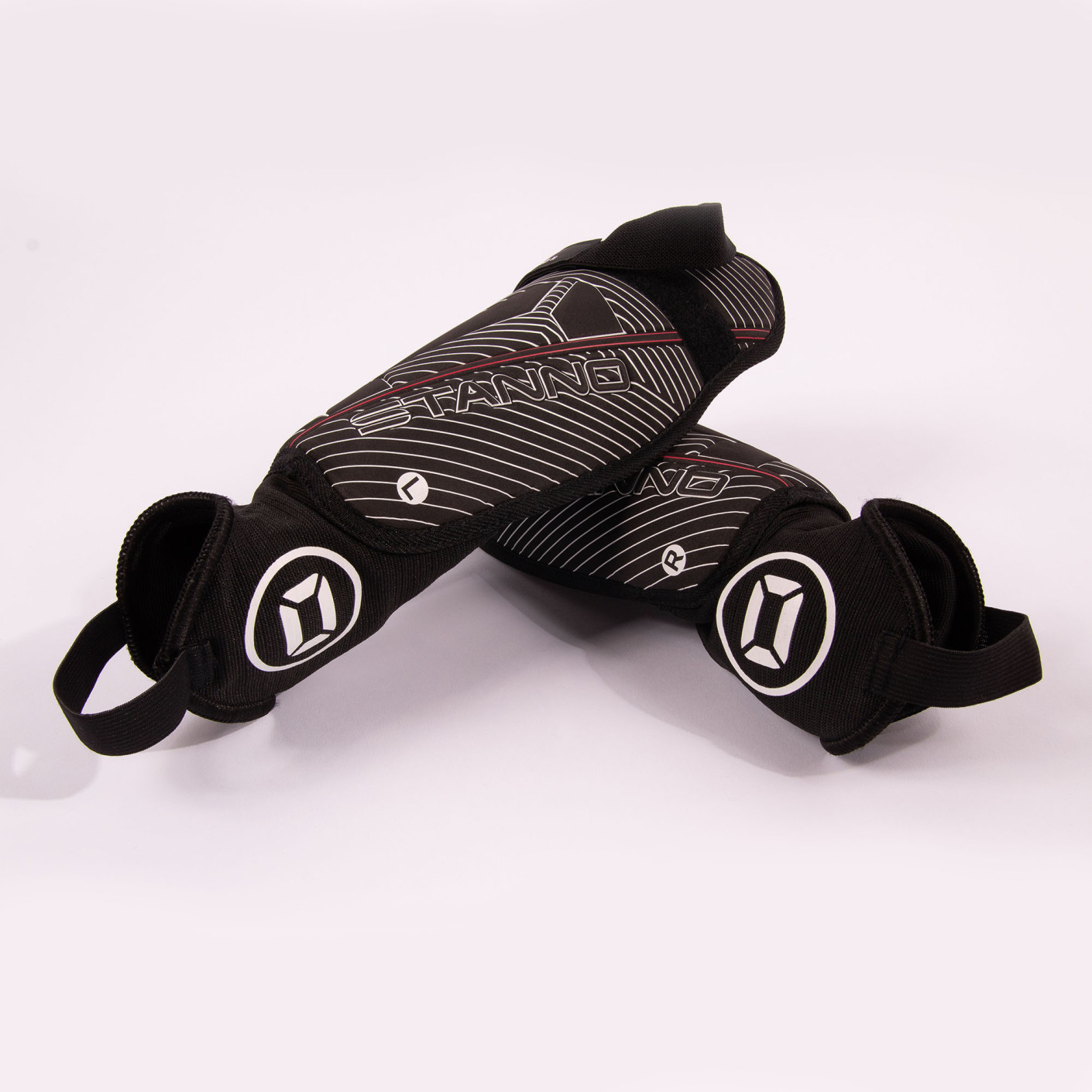 Stanno Pro Guard II Scheenbeschermers Zwart Wit Rood