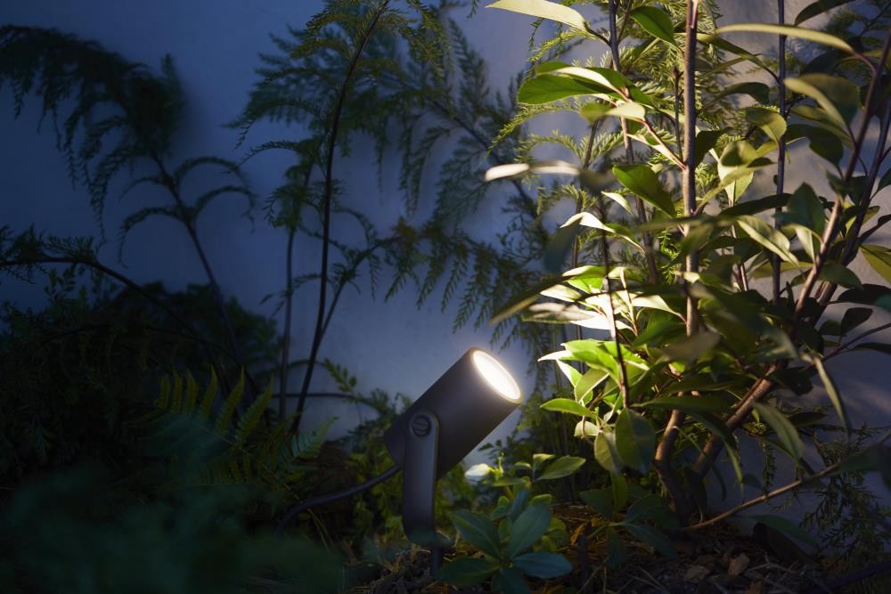 Philips Hue -Lily Spike Anthracite Ekstra Udendørs Spot u/Strømforsyning - White & Color