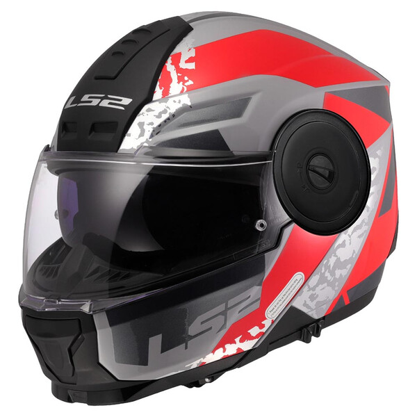 LS2 - Casque FF902 Scope II Oxyd Gris / Rouge / Brillant