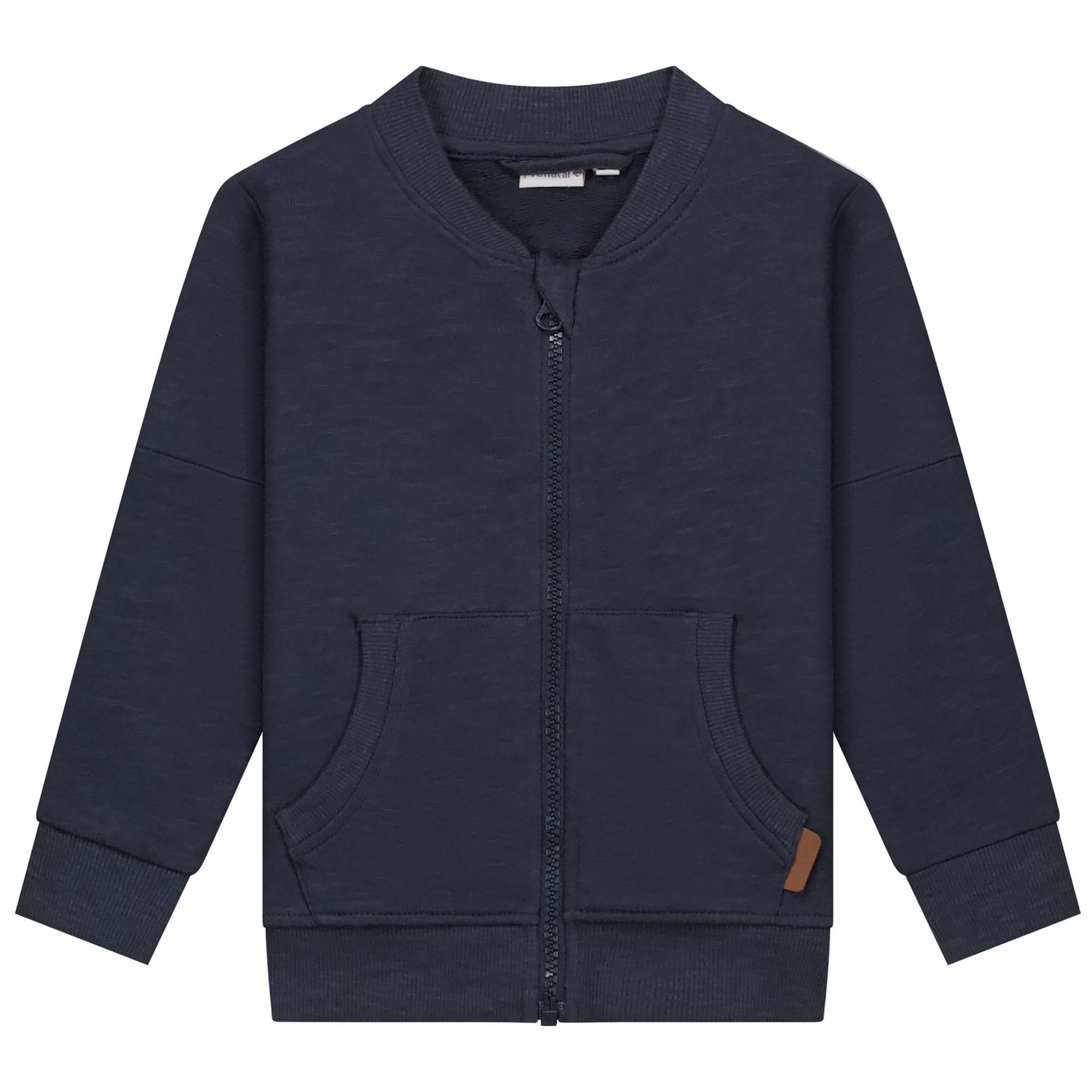 Prénatal baby vest lange mouwen effen blauw