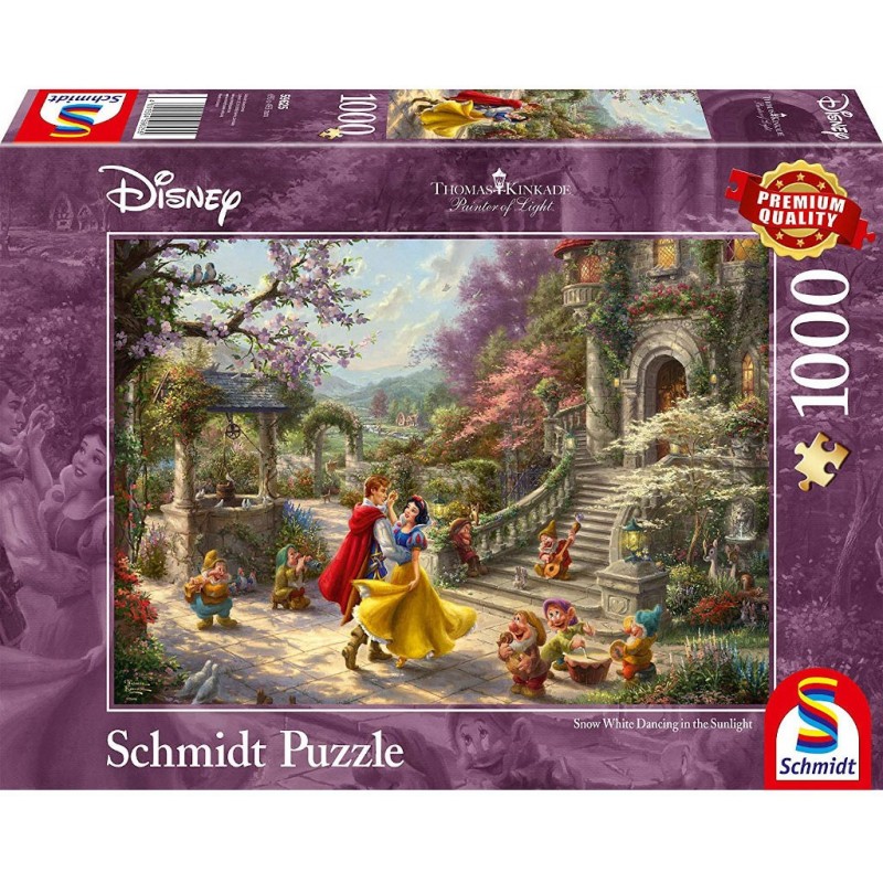 Puzzle 1000 pièces Kinkade - Blanche Neige