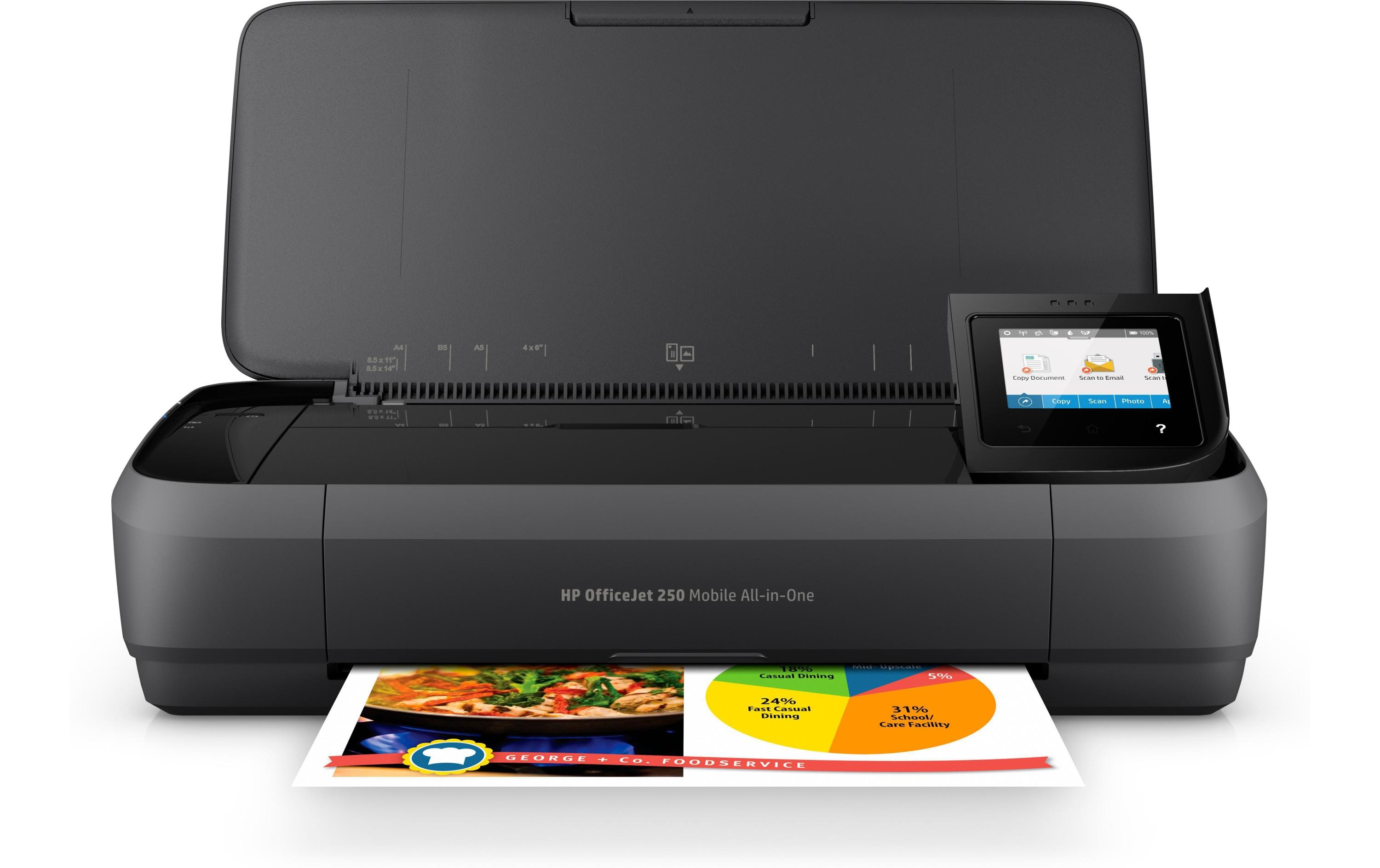 Mobiler Drucker OfficeJet 250 Mobile All-in-One<br>Mobiler 3-in-1-Multifunktionsdrucker
