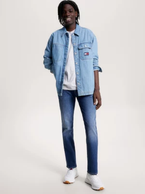 Calça jeans reta desbotada Ryan