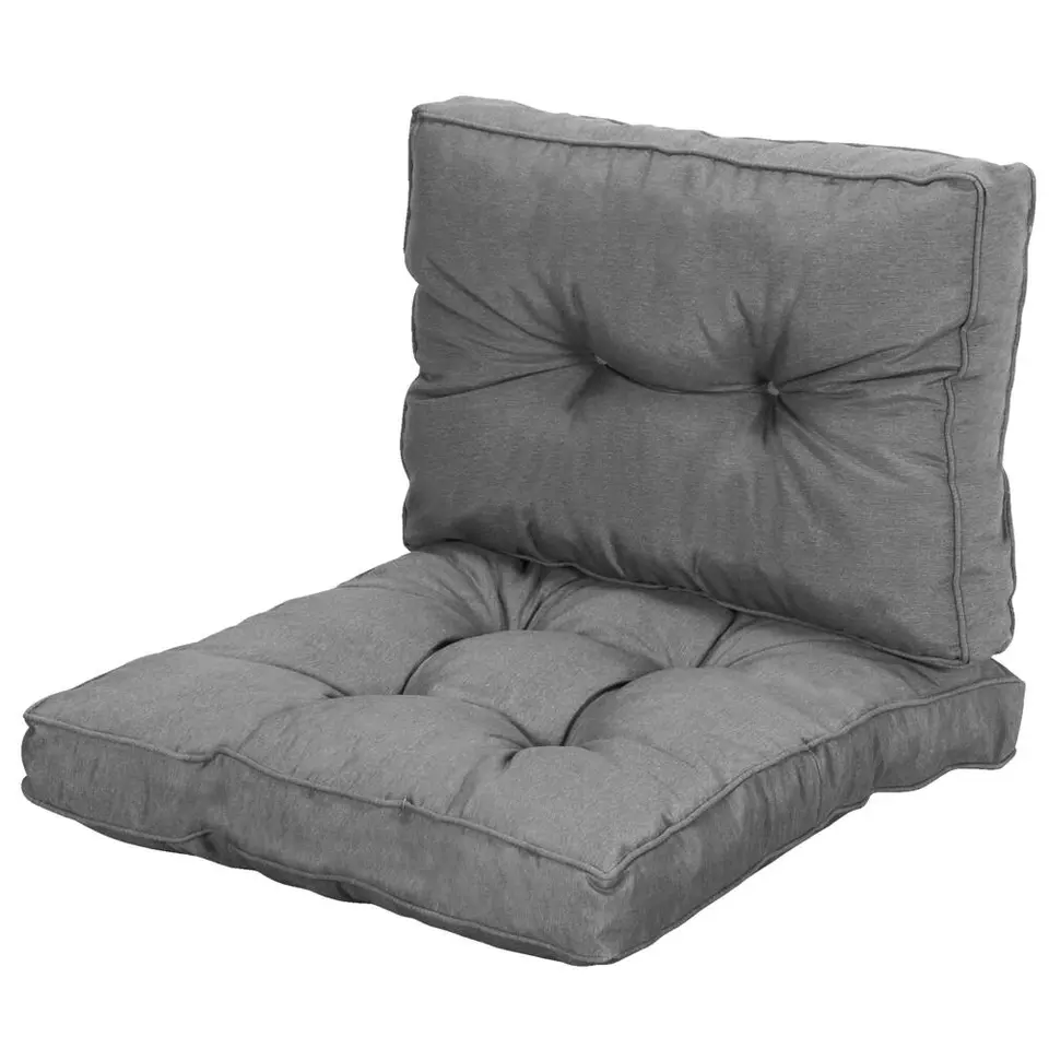 Loungekussen Florence rug - grijs - 60x43 cm