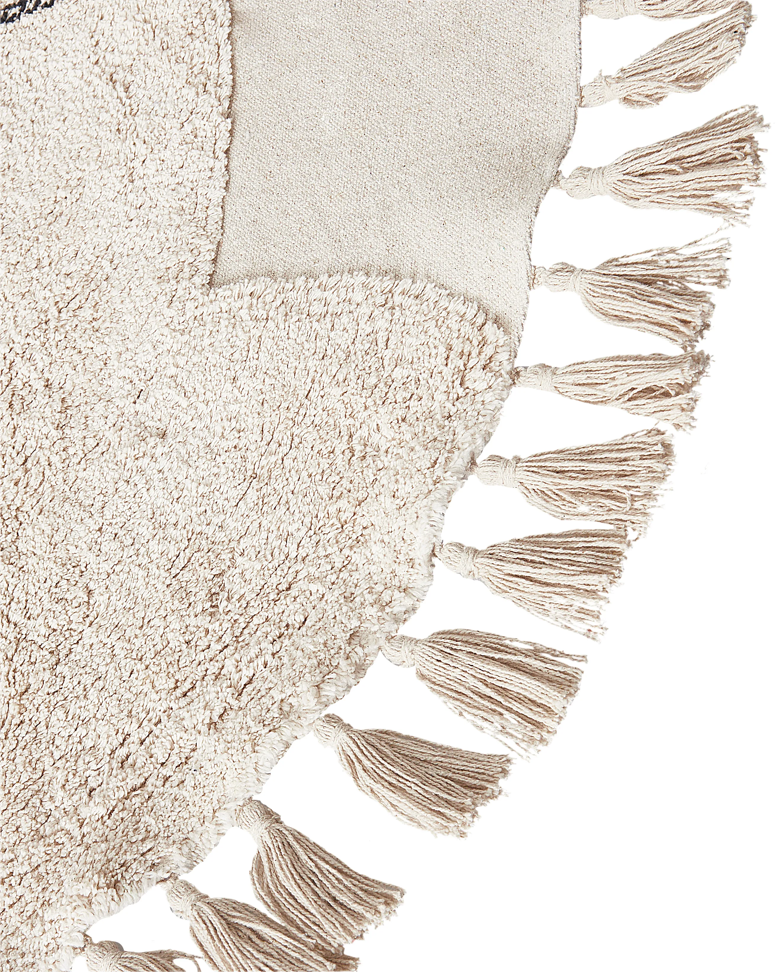 Kindervloerkleed ETSERI Beige ø 120 cm Katoen
