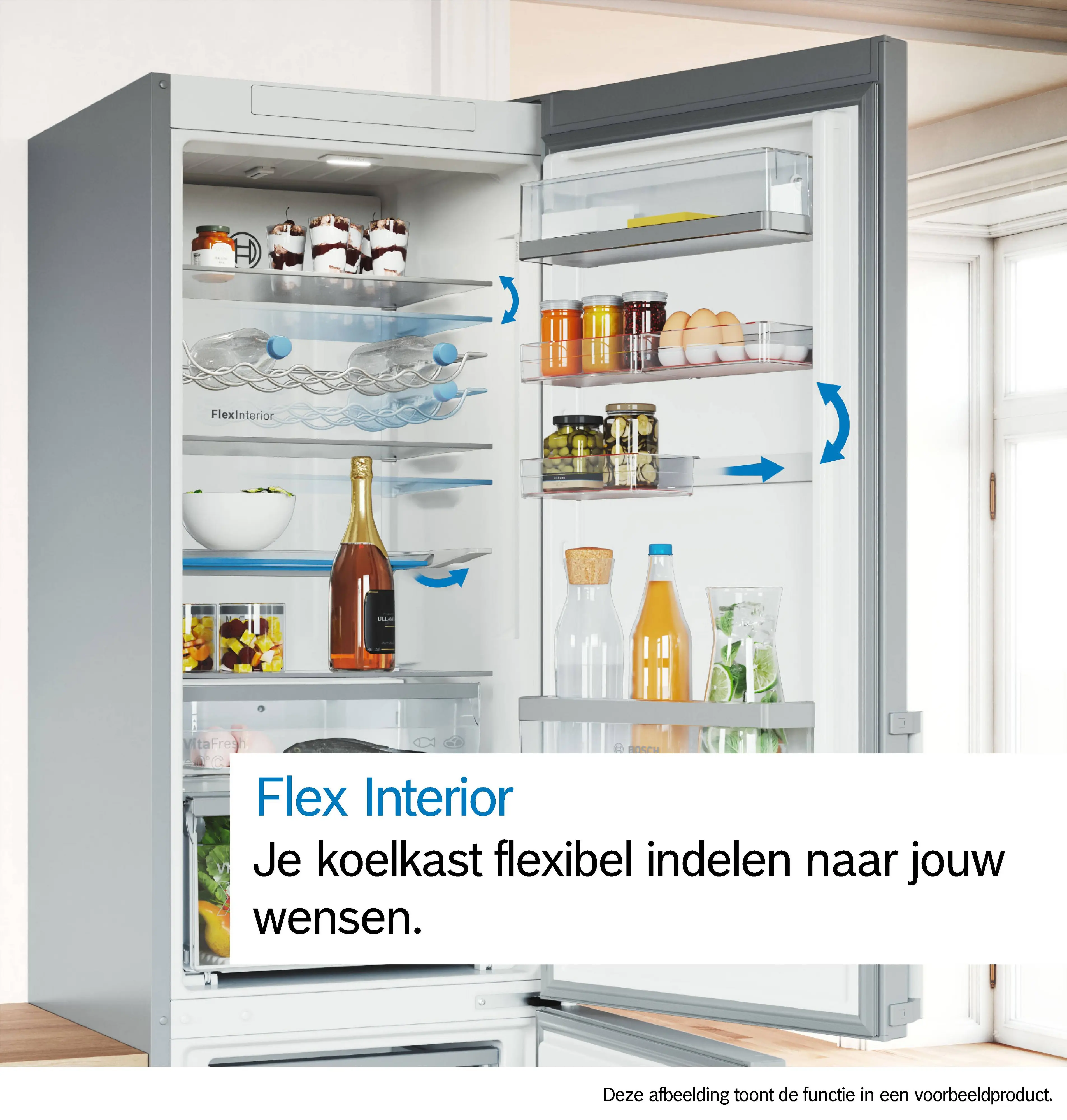 Serie 6 Inbouw koel-vriescombinatie 193.5 x 70.8 cm Vlakscharnier met SoftClose