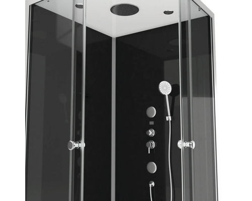 Complete douche Aurlane Club 90 x 90 x 215 cm mat zilver