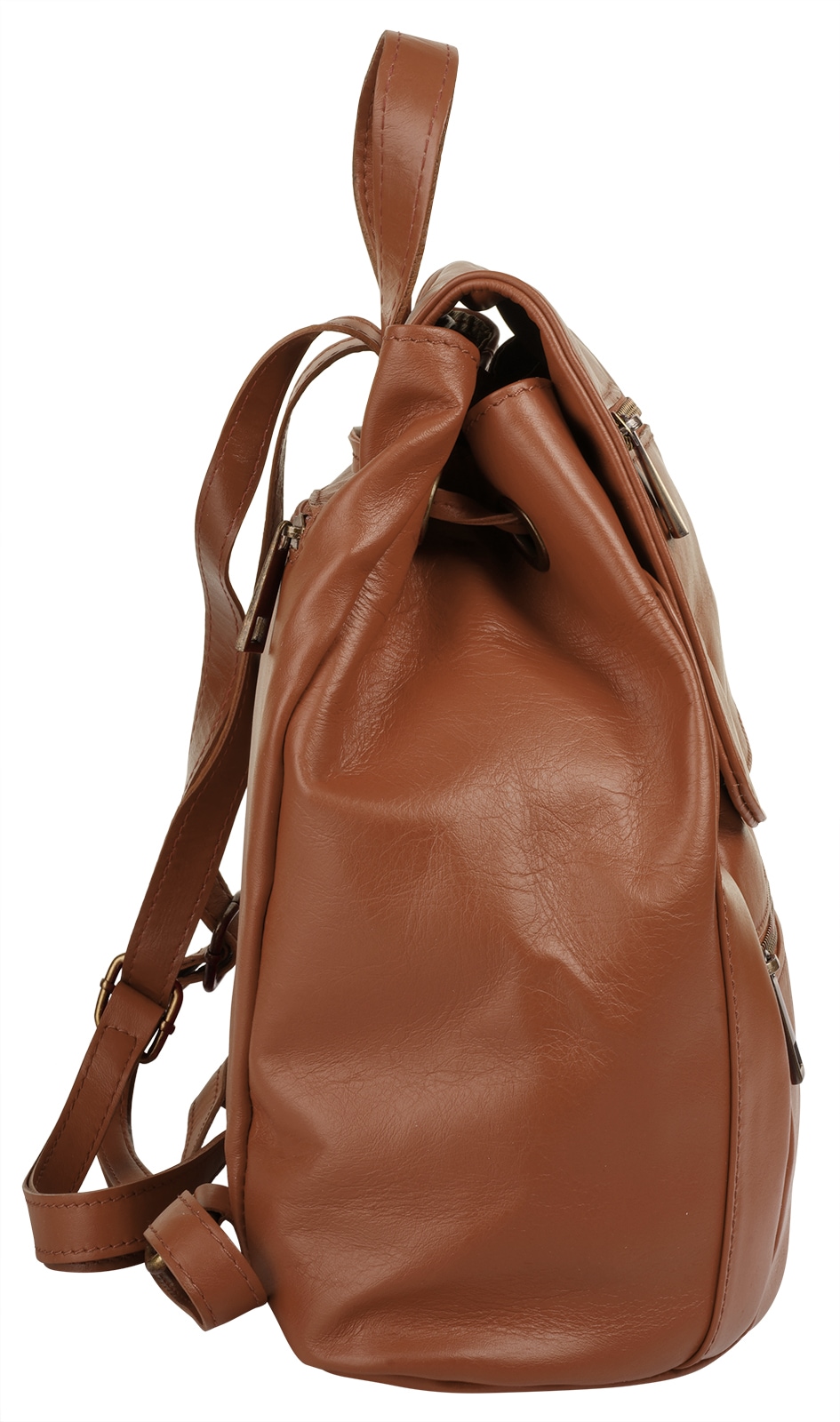 Samantha Look Cityrucksack echt Leder, Made in Italy