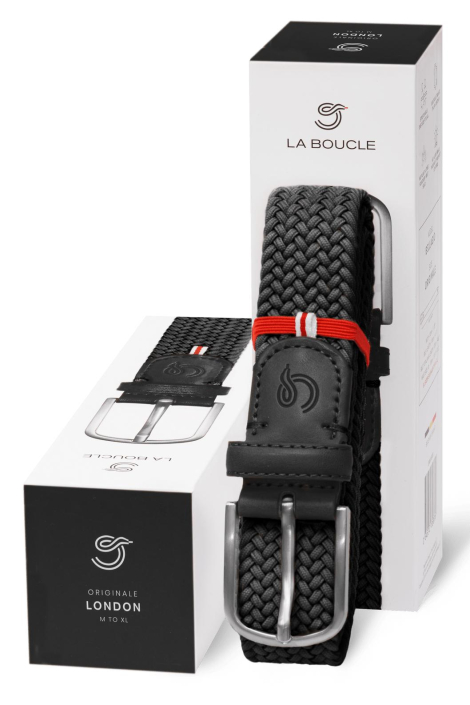 La Boucle zwarte heren riem