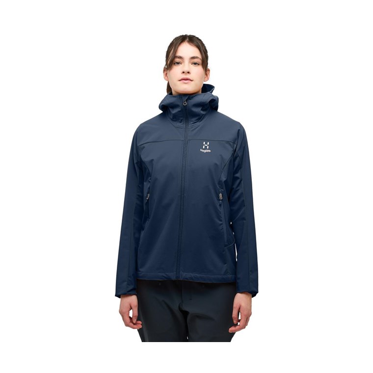 Haglöfs Move Softshell Hood Women Tarn Blue