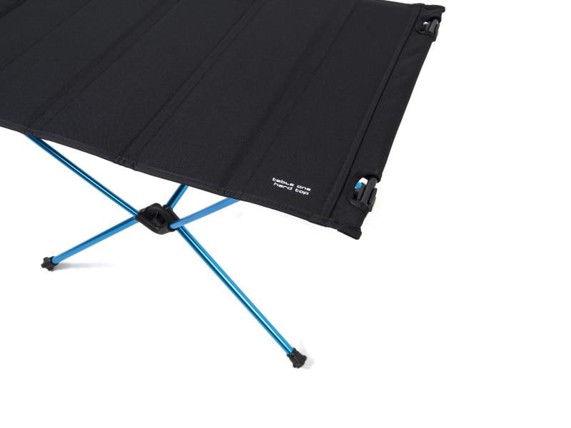 HELINOX Campingtisch One Hard Top Black/Cyan Blue, Large Leichter, zusammenfaltbarer Campingtisch