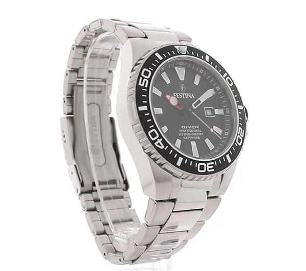 Festina Mens Festina Divers Watch with Steel Bracelet