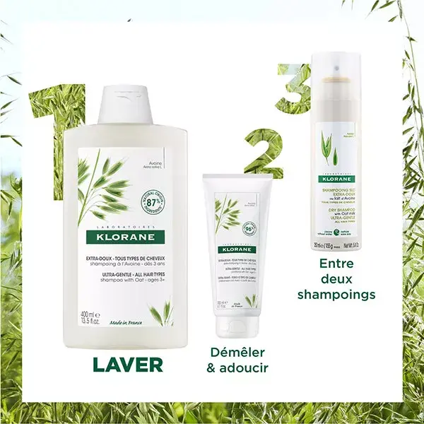 Shampoo Klorane Aveia Extra Suave 200ml