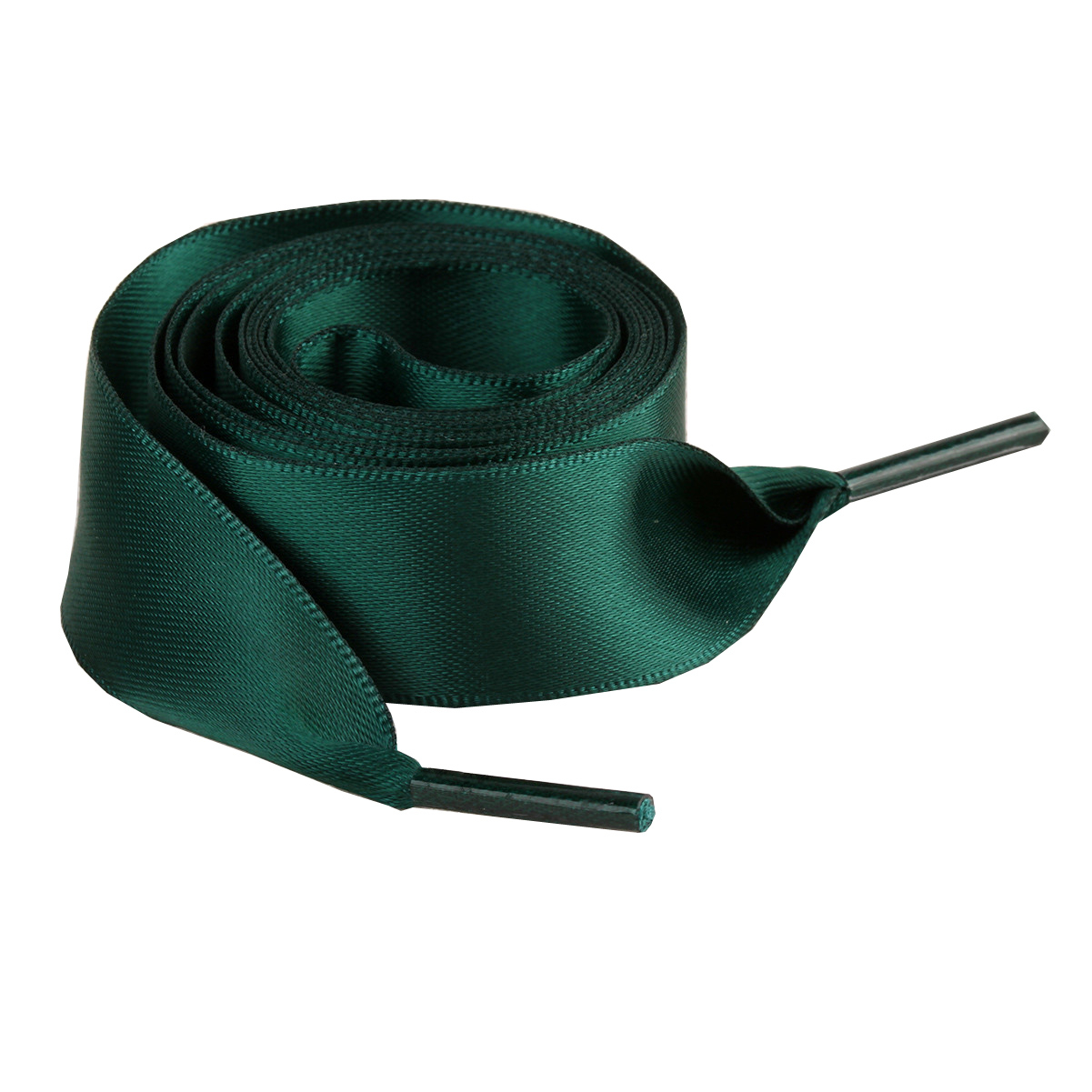 (1 Paar) 120cm Breite Satin Schnürsenkel Klassische Sneaker Schuhbändel - Grün