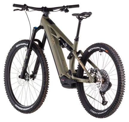 VTT Électrique Tout-Suspendu Cube Stereo Hybrid One77 HPC TM 800 Sram GX Eagle AXS 12V 800 Wh 29''/27.5'' Vert Dusty Olive 2025