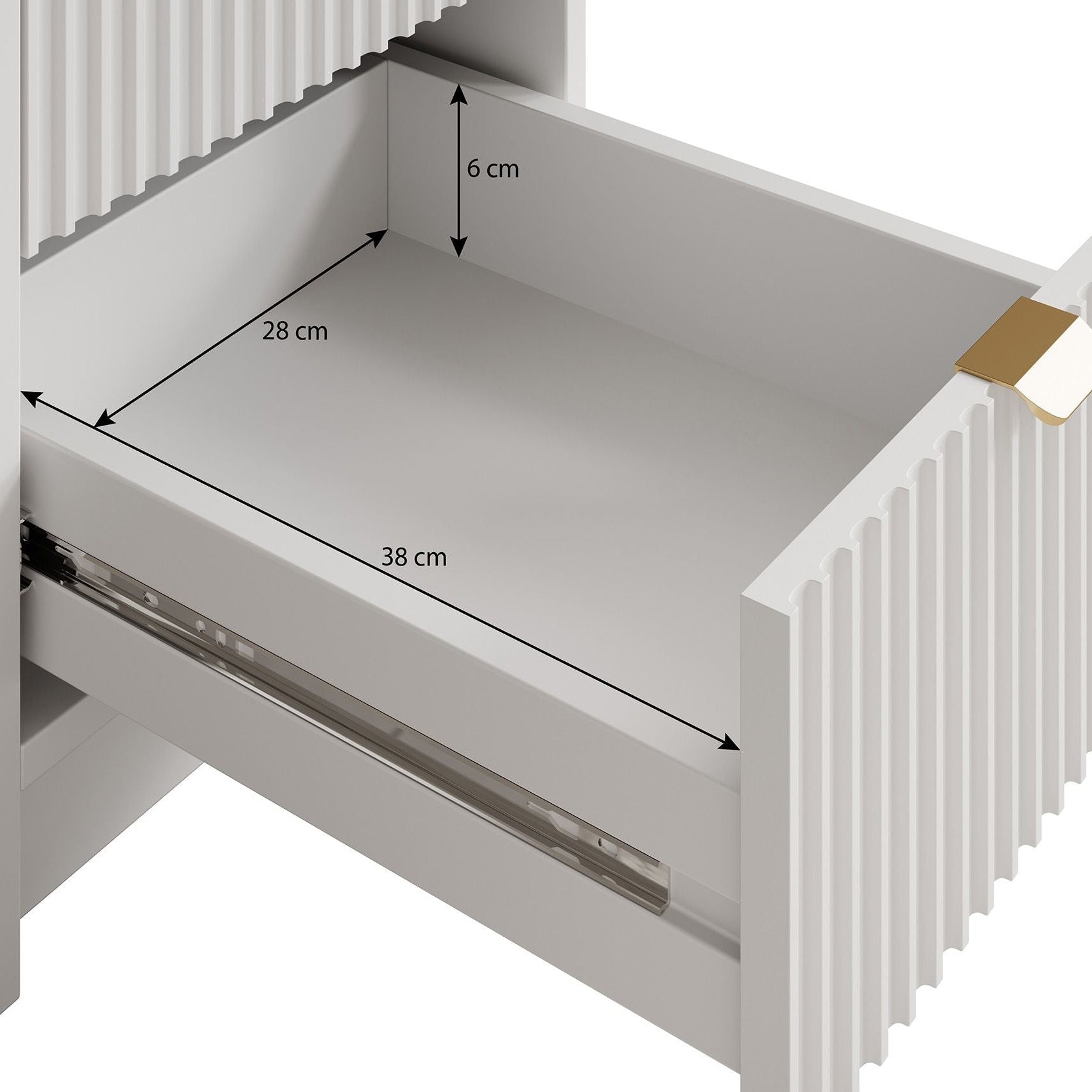 Tavares - Bureau - Wit - 120x55 cm