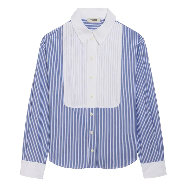 Tressé Chemise Cari Rayures | Bleu