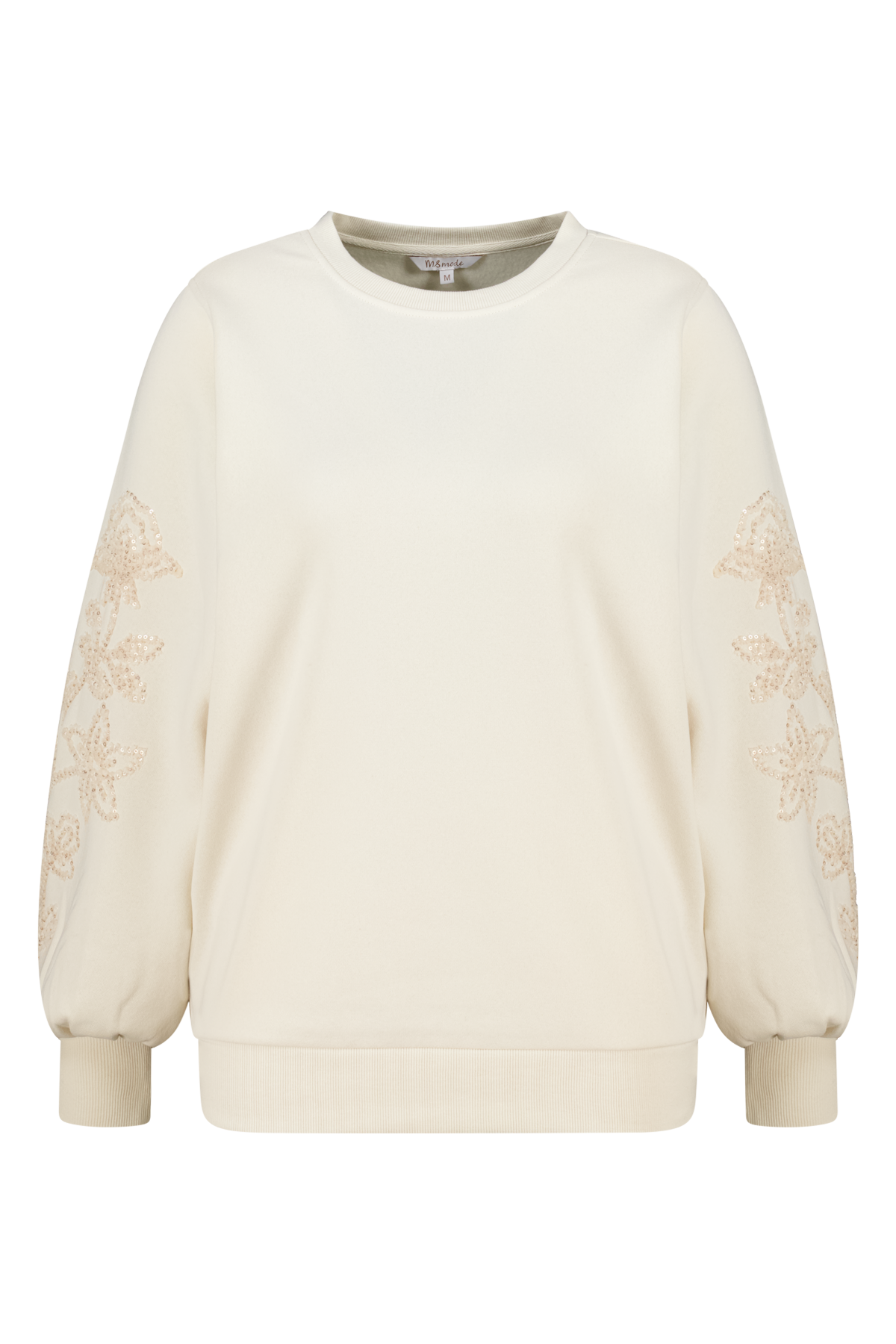 Trui met zachte embroidery op de mouwen Kit