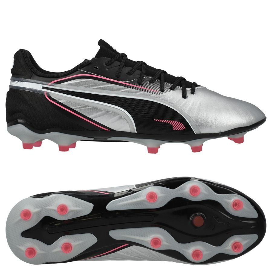 PUMA King Match FG/AG Audacity - Argenté/Noir/Sun Struck/Blanc