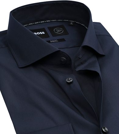 BOSS Hank Navy Overhemd 50479915-410 kopen