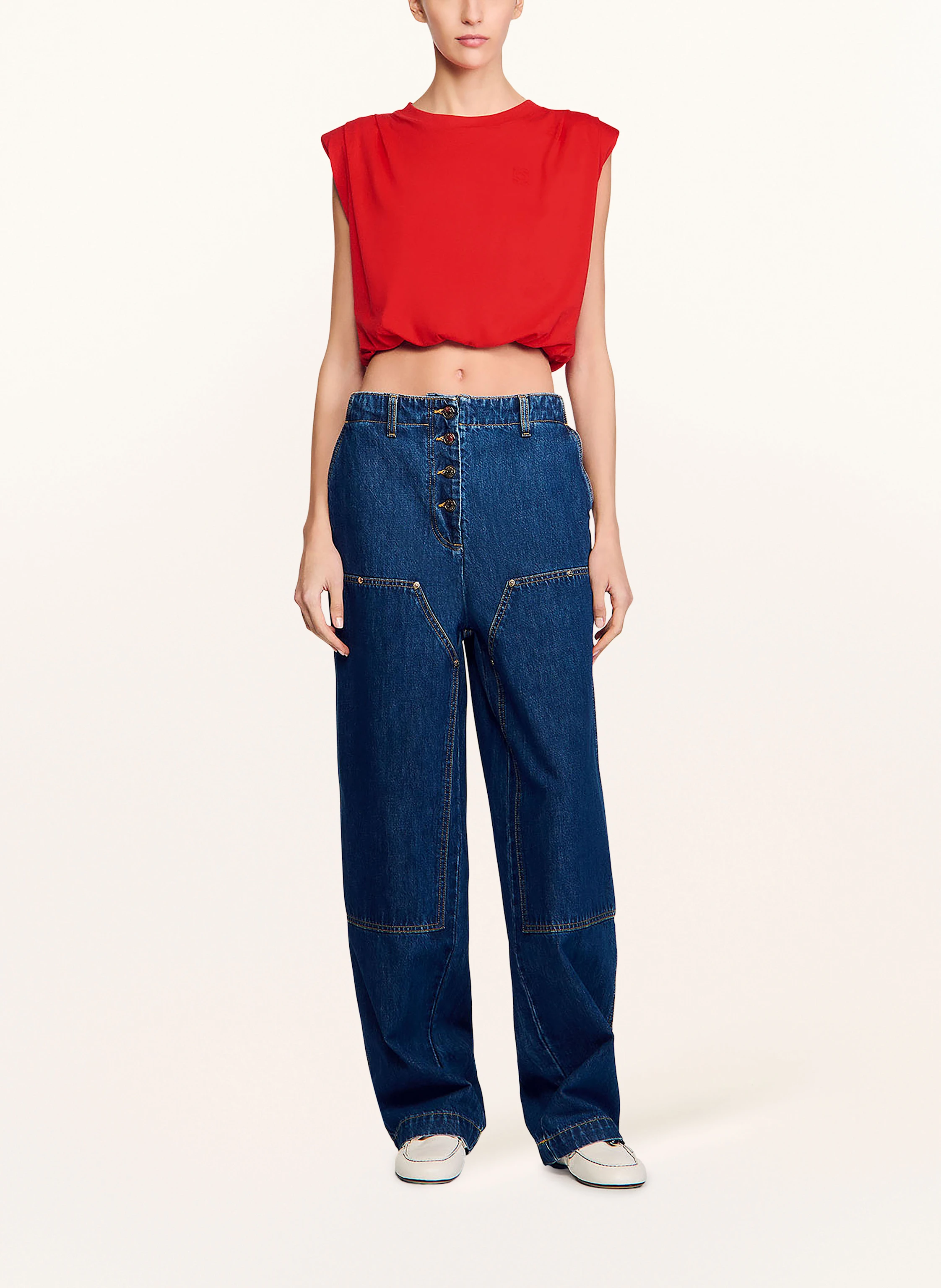 SANDRO Cropped-Top