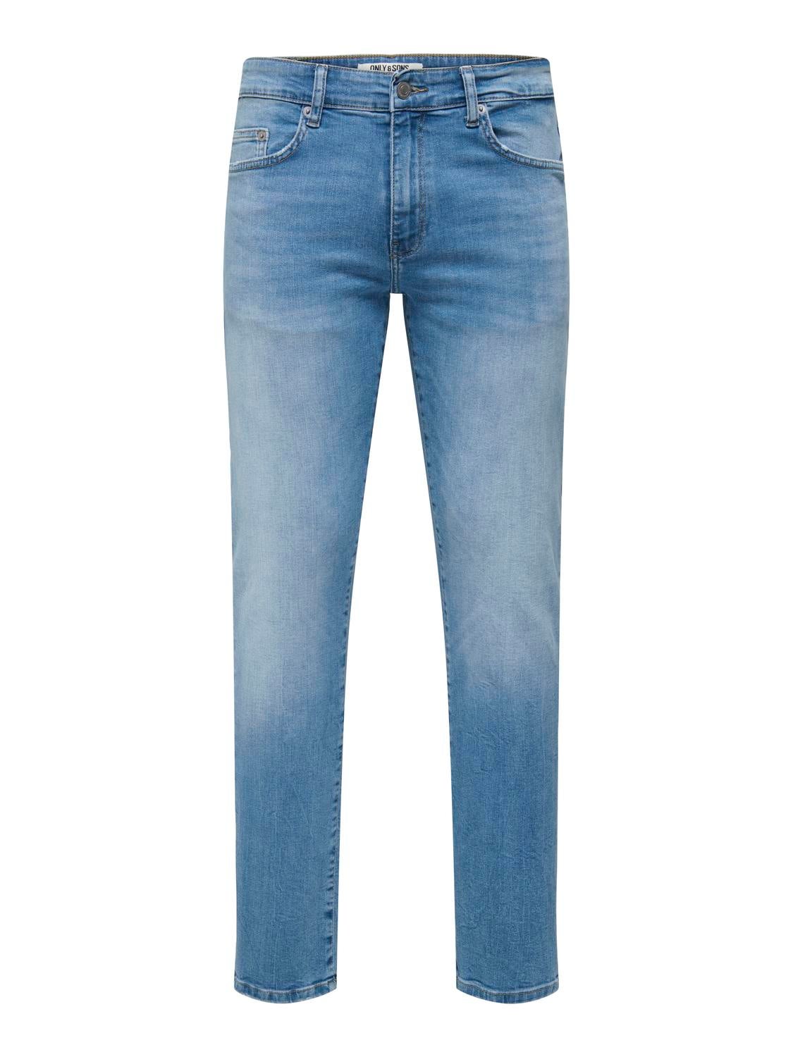 ONSWEFT Mittlere Taille Normal geschnitten Jeans Light Medium Blue Denim