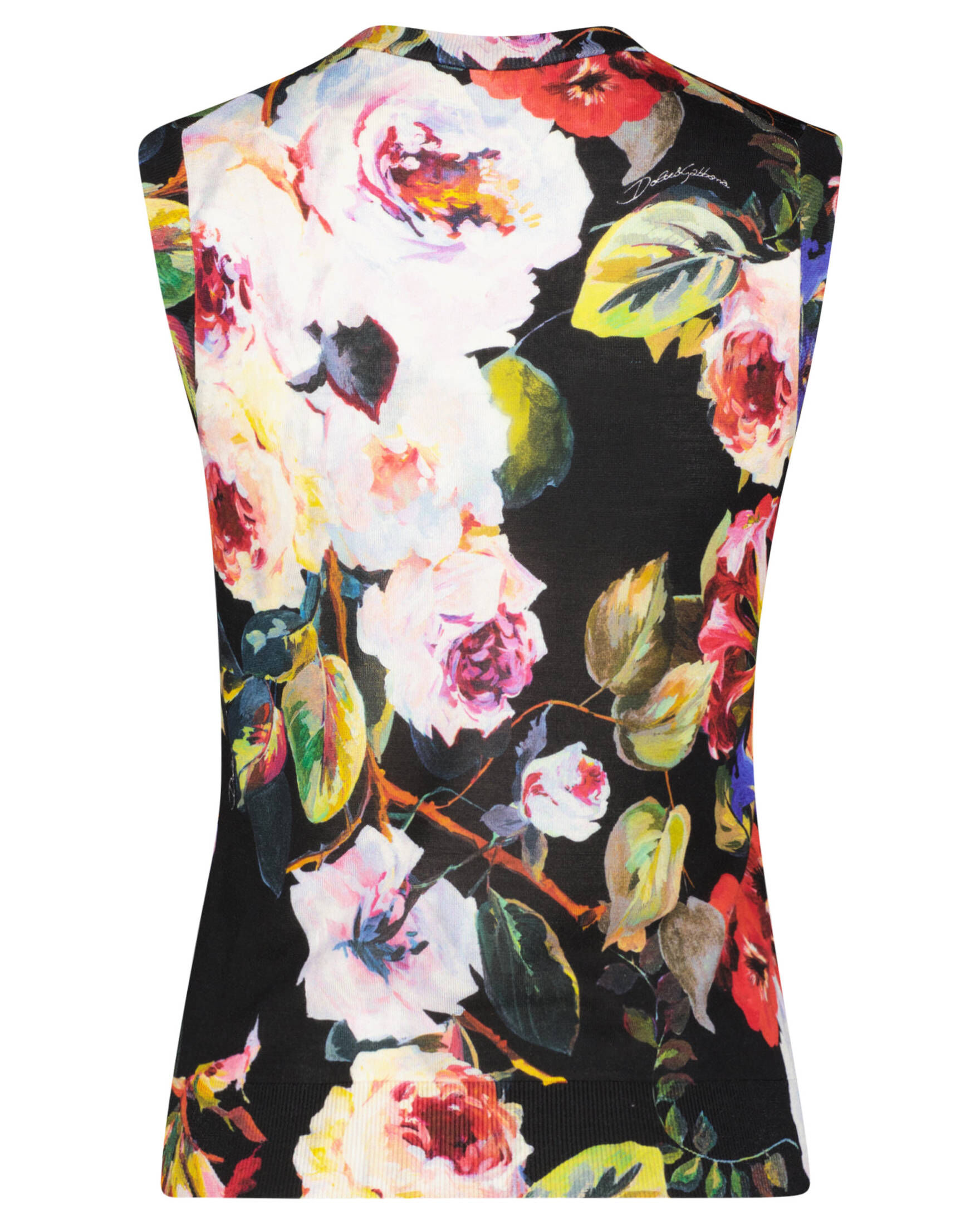 Dolce & Gabbana| Damen Seidenstricktop FLOWER POWER