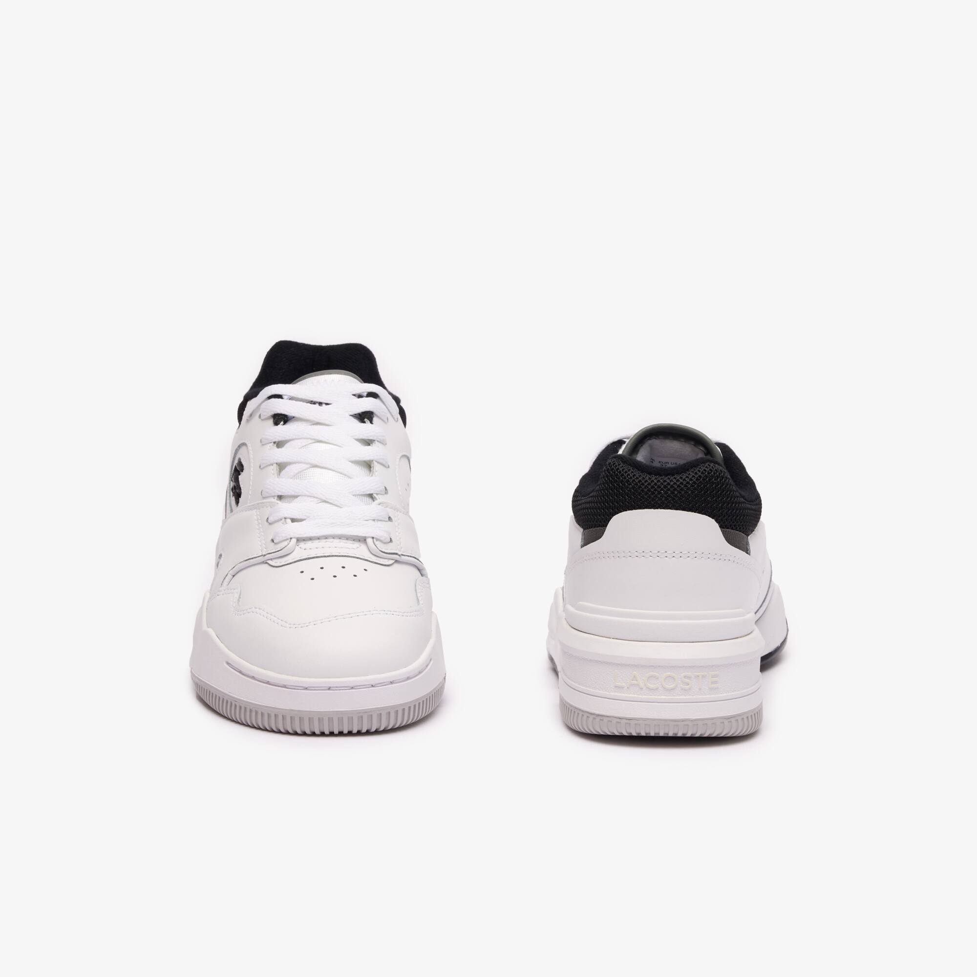 Damen-Sneaker Lineshot aus Leder mit Kontrast-Schuhkragen Sneakers - Weiss - Lacoste - Damen