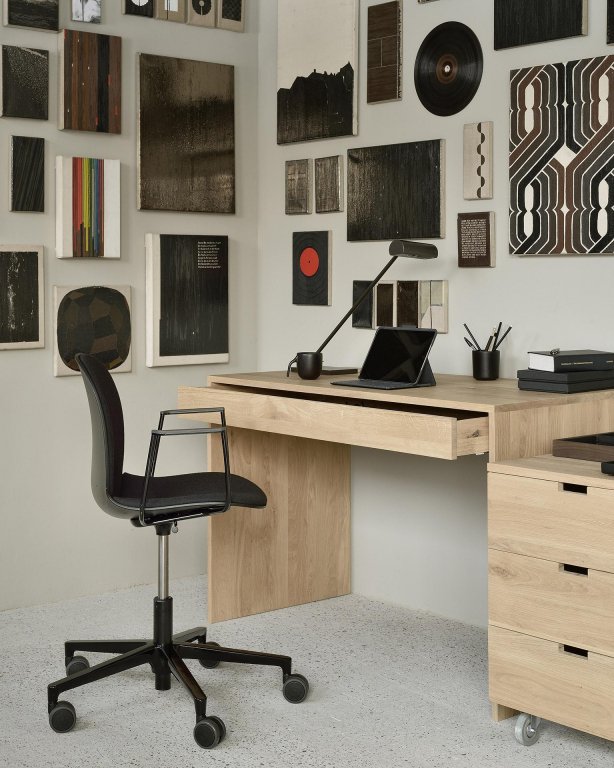 Ethnicraft Wave bureau 120x60 naturel eiken