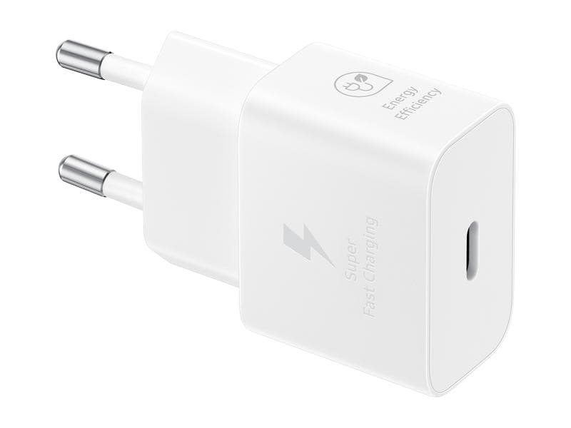 Samsung Schnellladeadapter 25 Watt EP-T2510X mit Kabel Kompakter USB-C-Ladeadapter mit bis zu 25 Watt Ladeleistung