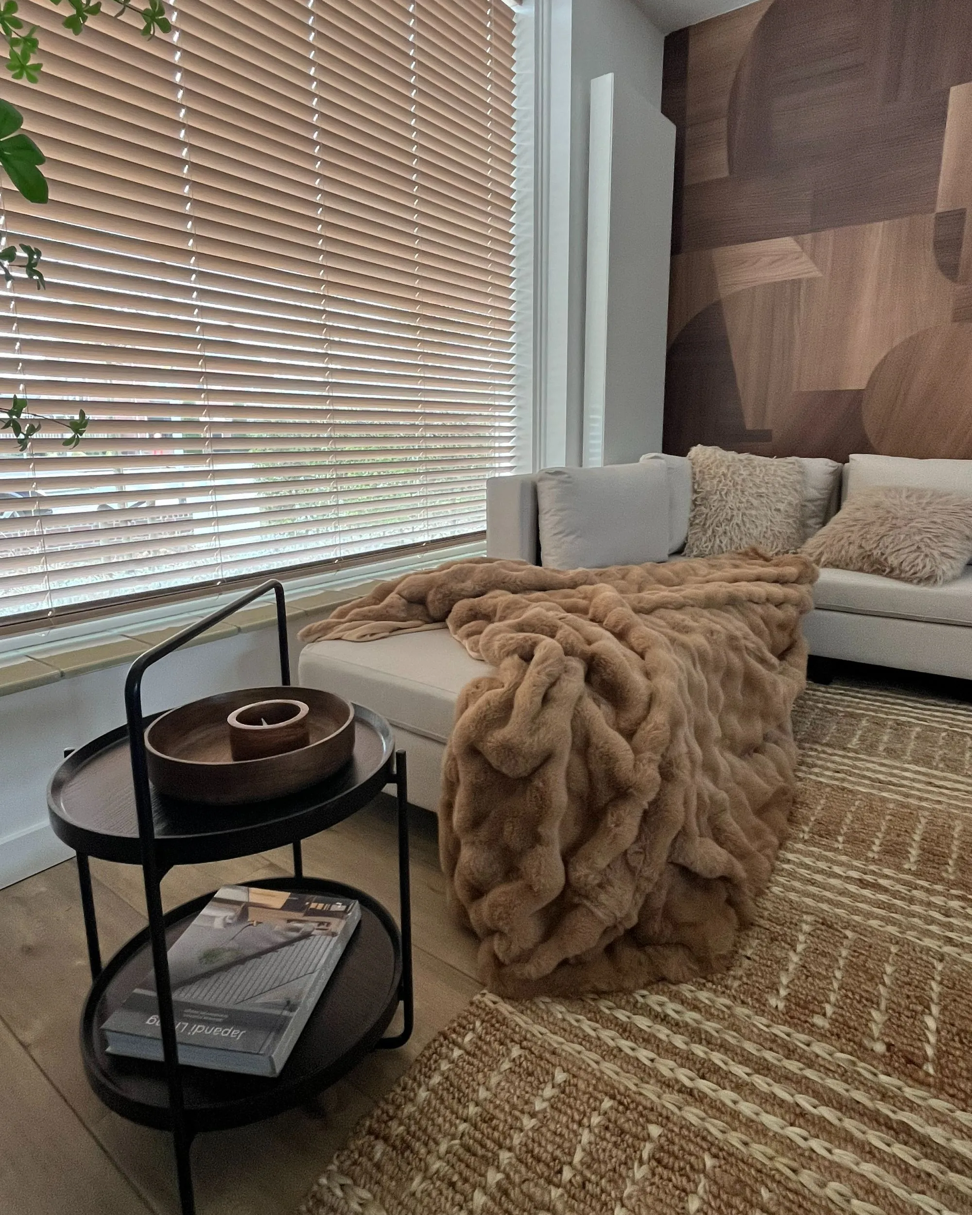 Plaid SALKA Nepbont 200 x 220 cm Bruin