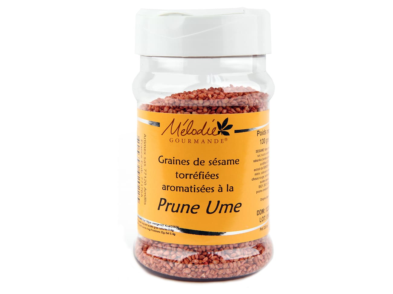Graines de sésame - torréfiées à la prune umeboshi - 130 g - Mélodie Gourmande