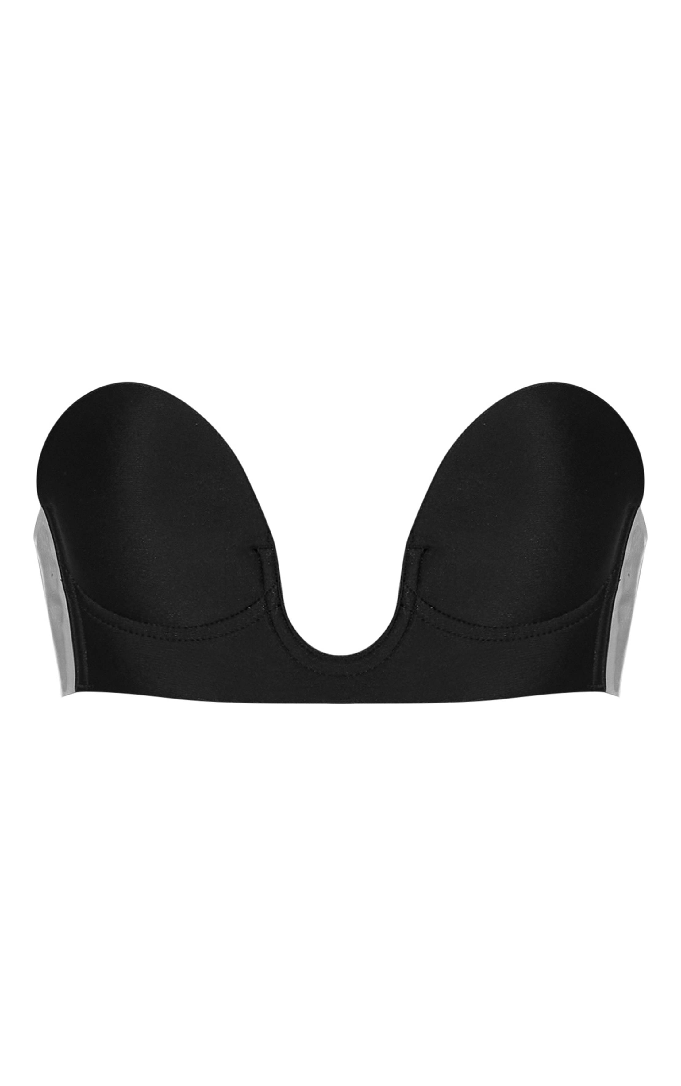 Noir Soutien-gorge Adhésif Décolleté Plongeant En U