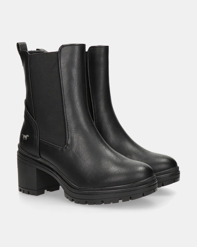 Mustang Rits- & gesloten boots  - zwart