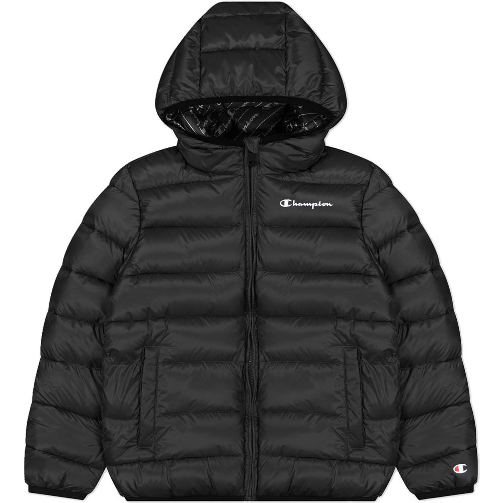 Champion Hooded Jacke Kinder black beauty