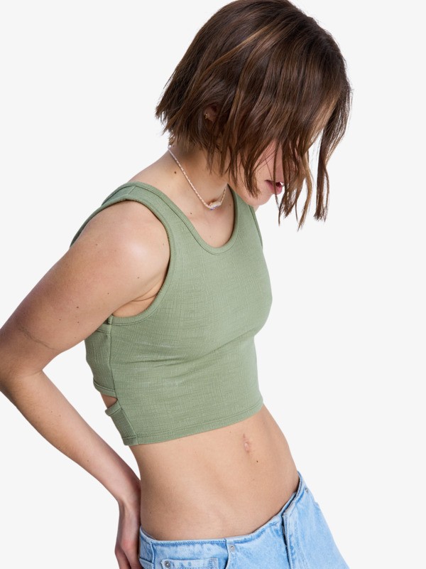 Good Keepsake Débardeur cropped Vert Femme