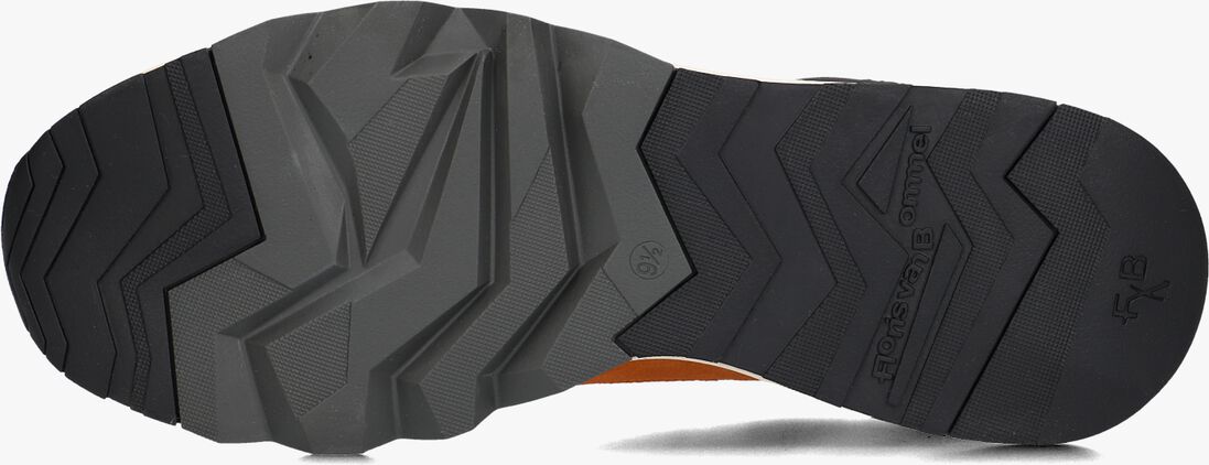 oranje floris van bommel lage sneakers sfm-10234 de zager