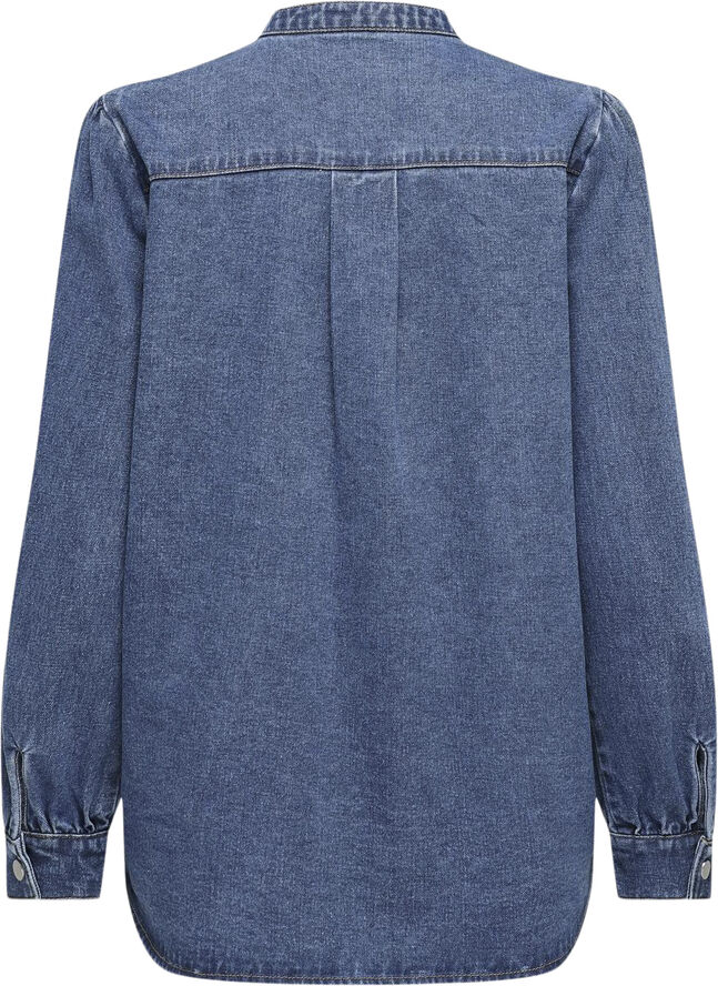 ONLY ONLBELLE L/S SHIRT DNM GUA Blå