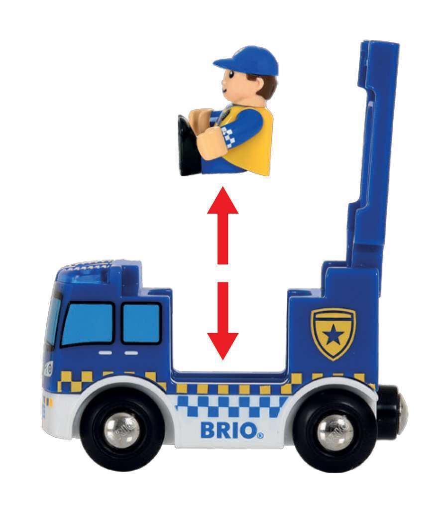 BRIO Spiel Polizeistation mit Einsatzfahrzeug