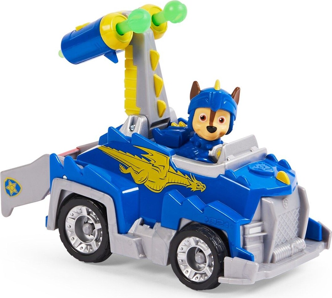 Paw Patrol Figur - Rescue Knights - Chase Med Køretøj