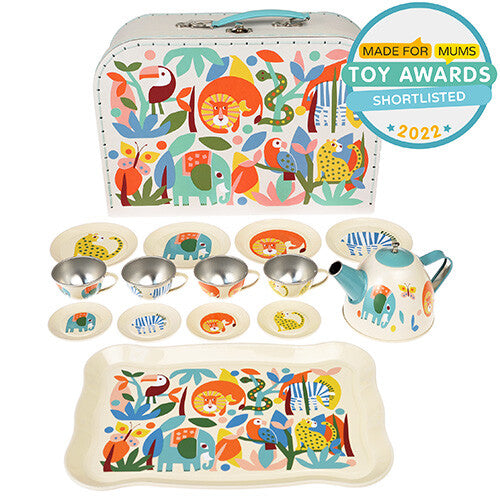 Rex london theeservies met koffer wild wonders - 14-delig