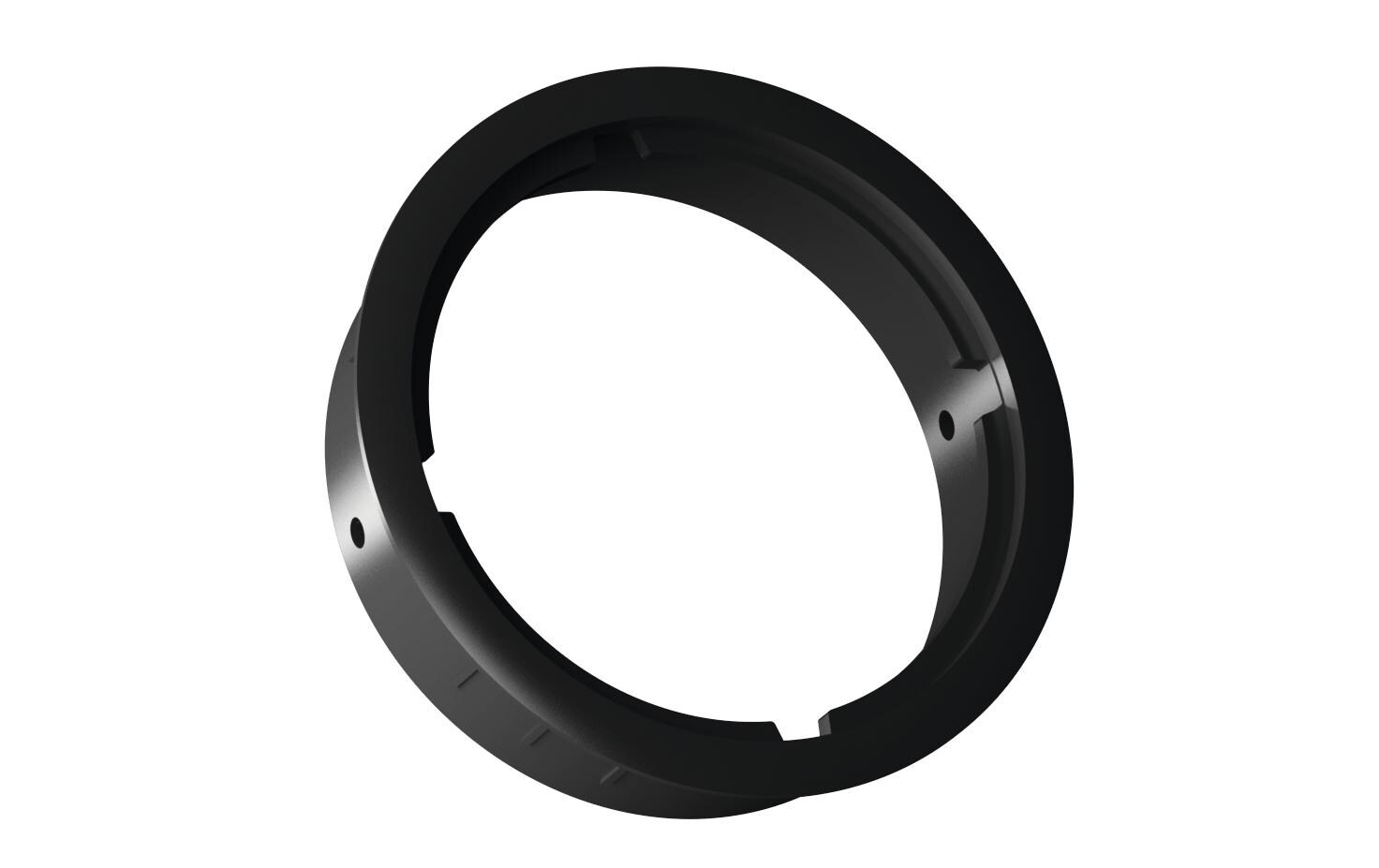 Einbaurahmen 80 mm Kabeldurchführung, SchwarzKabeldurchführung rund