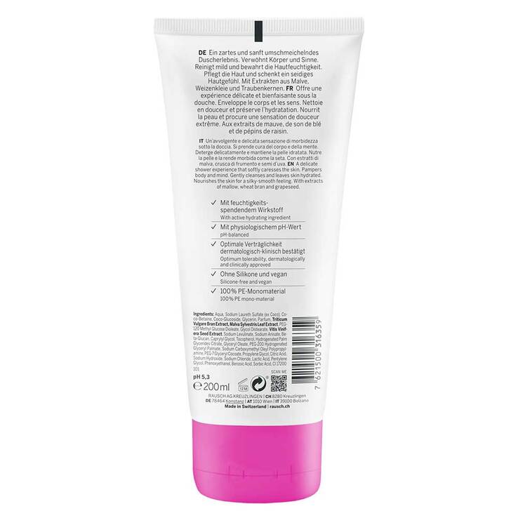 Rausch Feuchtigkeit Shower Gel mit Malve, 200 ml