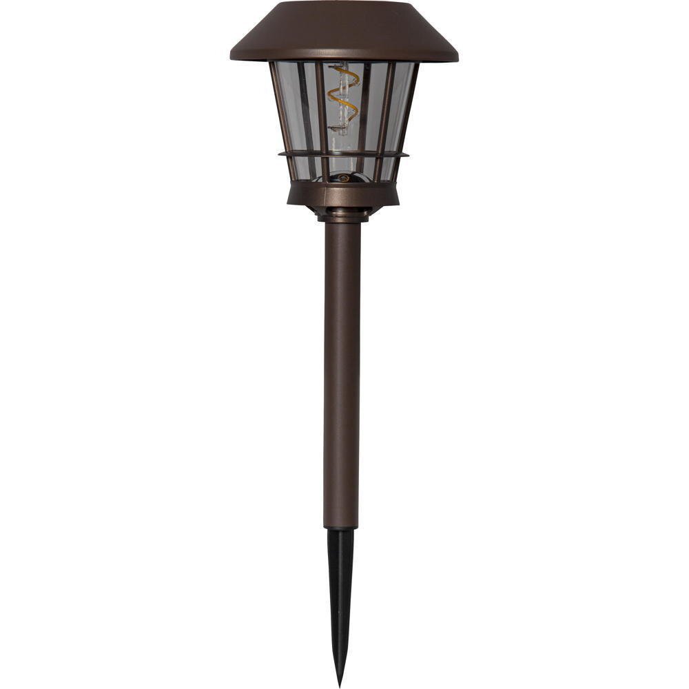 LED Solar Padverlichting Fergus in Zwart 0,06W 10lm IP44 met Schemersensor
