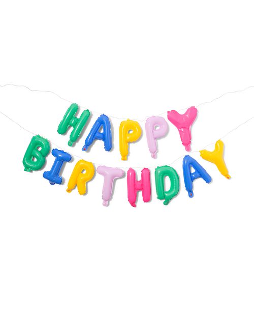 ballon alu Happy Birthday