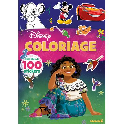 DISNEY - COLORIAGE AVEC PLUS DE 100 STICKERS (ENCANTO - MIRABEL)