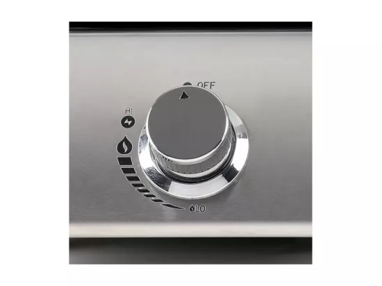Plancha a gaz - LIVOO - DOC296 - 2 bruleurs - Gris