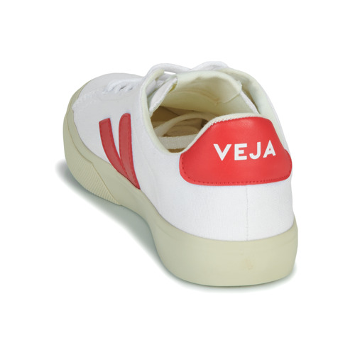 Veja - CAMPO CANVAS - Blanc / Rouge