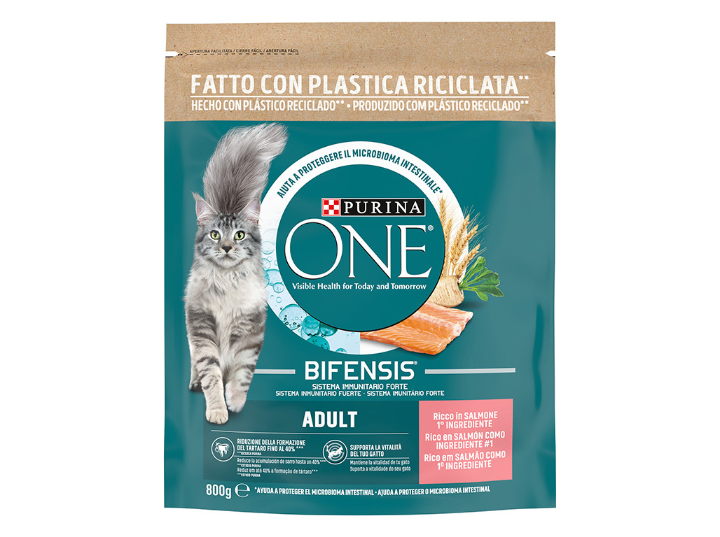 RAÇÃO PARA GATO PURINA ONE COM SALMÃO E ARROZ 800G